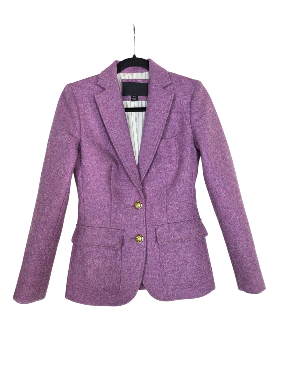 J. Crew X Moon England Wool Business/Collegiate Blazer with Gold Buttons